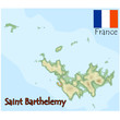 saint barthelemy island france map flag emblem saint barthelemy island france map flag emblem