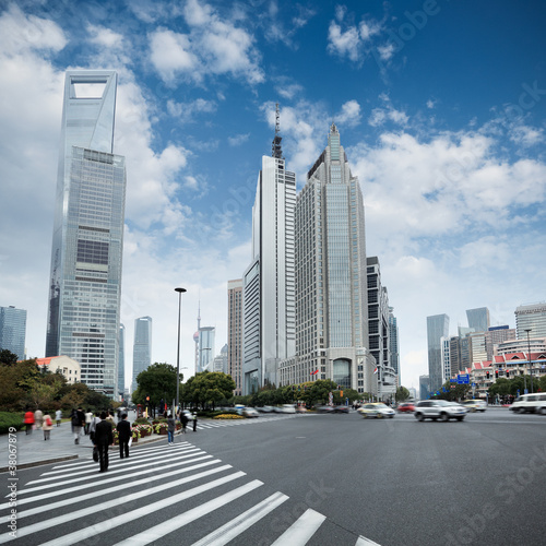 Photo: the century avenue in shanghai the century avenue in shanghai