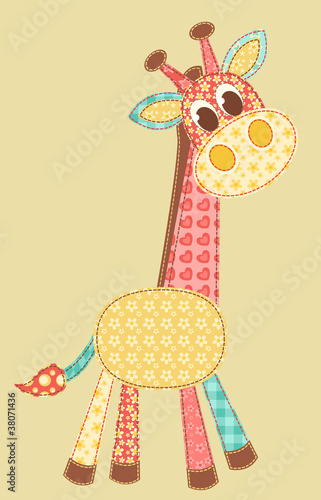 Vector: Application giraffe. Application giraffe.