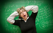 Photo: Stressed teacher Stressed teacher