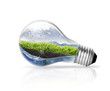 Photo: energy saving earth light collection on white background energy saving earth light collection on white background