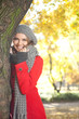fashion woman in autumn park