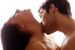 Romantic Kiss On Throat