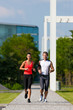 Sport und Jogging Fitness in der Stadt