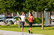 Urban sports - jogging fitness in the city