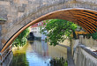 Prague, Czech Republic, a view from under the old bridg