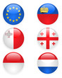 Europe flags buttons, part three Europe flags buttons, part three