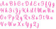 Sweetheart Pink Alphabet