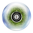 compass inside bubble