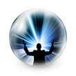 Illustration: Freedom silhouette sphere Freedom silhouette sphere
