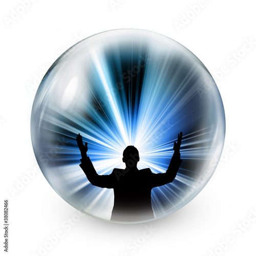 Illustration: Freedom silhouette sphere Freedom silhouette sphere