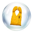 life jacket in bubble
