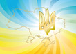Background with the state symbol of Ukraine Background with the state symbol of Ukraine