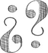 Hand draw font. Vector illustration