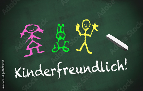 Illustration: Chalkboard Kinderfreundlich green Chalkboard Kinderfreundlich green