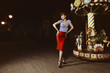 Photo: jumping Pin Up Girl jumping Pin Up Girl