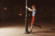 Pin Up Girl and lantern