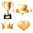 Gold Trophy Set Gold Trophy Set