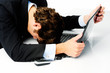Photo: Businessman gives up Businessman gives up