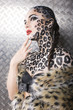 model in cat make up and body art model in cat make up and body art