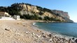 Grande plage de Cassis et le cap Canaille