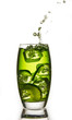 lime with a splash