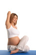Pregnant woman sitting