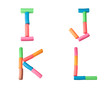 Plasticine alphabet letters (I,J,K,L) Plasticine alphabet letters (I,J,K,L)