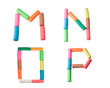 Plasticine alphabet letters (M,N,O,P) Plasticine alphabet letters (M,N,O,P)