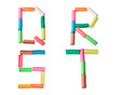 Plasticine alphabet letters (Q,R,S,T) Plasticine alphabet letters (Q,R,S,T)