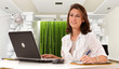 Woman working on a zen environment