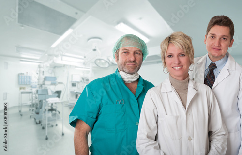 Photo: Happy Medical team at operating room Happy Medical team at operating room