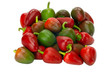 Foto: Hot Cherry Peppers isolated on white Hot Cherry Peppers isolated on white