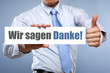 Wir sagen Danke