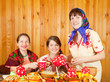 Women drinks tea