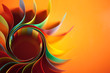 Photo: colored paper structure shaped as the sun colored paper structure shaped as the sun