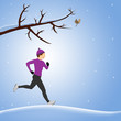 Running in snow