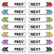Vector buttons to the next and previous item