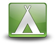 Green 3D Effect Icon "Camping Symbol"