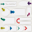 Vector arrows set