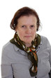Nachdenkliche Seniorin