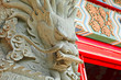 chinese dragon statue in temple