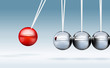 Realistic vector illustration of newton cradle