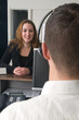 Photo: Customer at a service desk Customer at a service desk