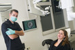 Dentist and his patient