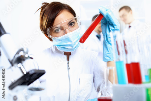 Photo: Scientists in laboratory Scientists in laboratory