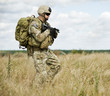 Soldier in patrol