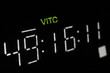 Macro shot-display of the broadcast video player, VITC