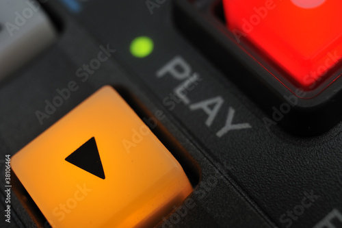 Photo: Macro shot of the "Play" and "Record" buttons Macro shot of the "Play" and "Record" buttons