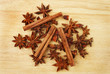 Star anise and cinnamon